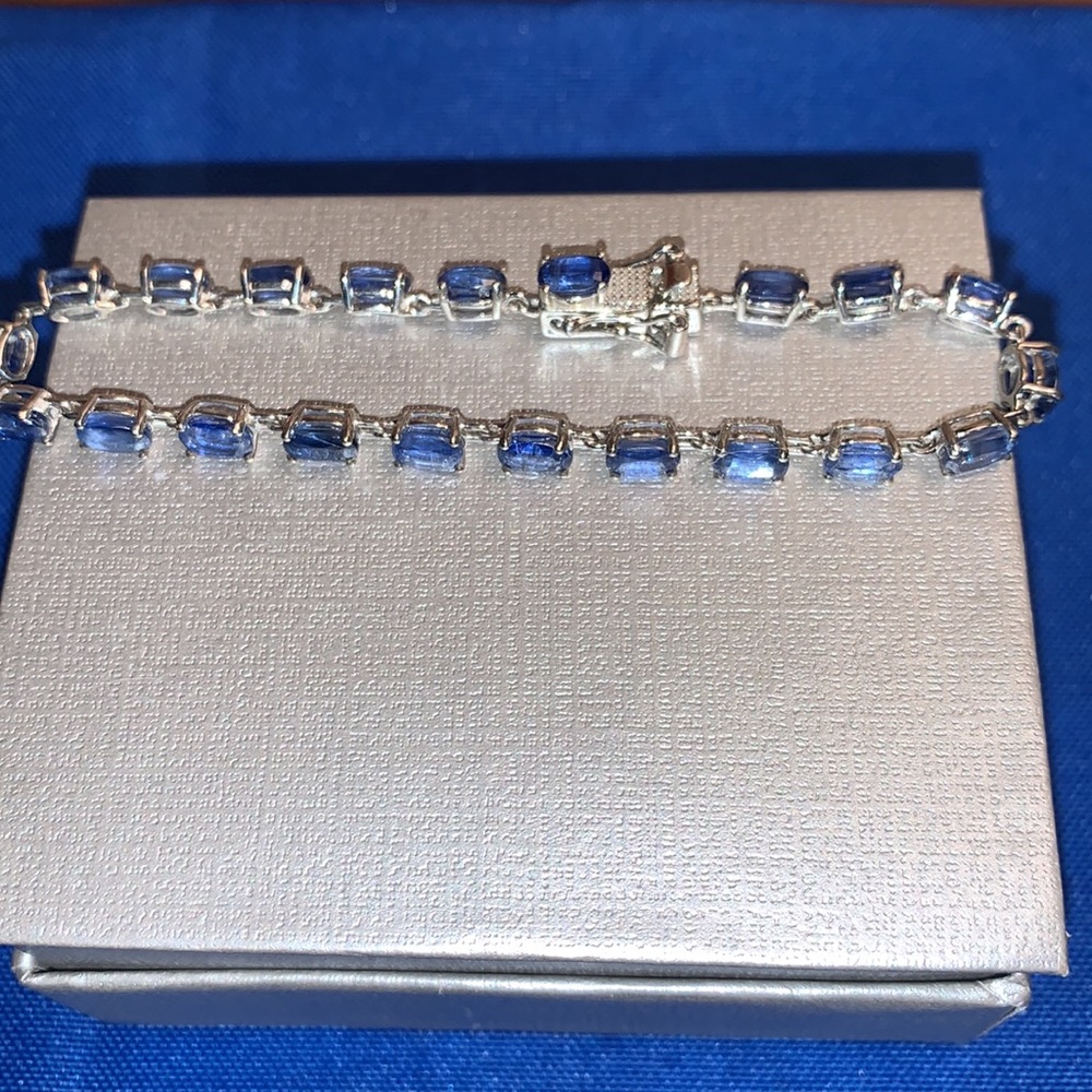 KYANITE BRACELET (HIMALAYAN), SIZE 7.25” LONG - Picture 3 of 13